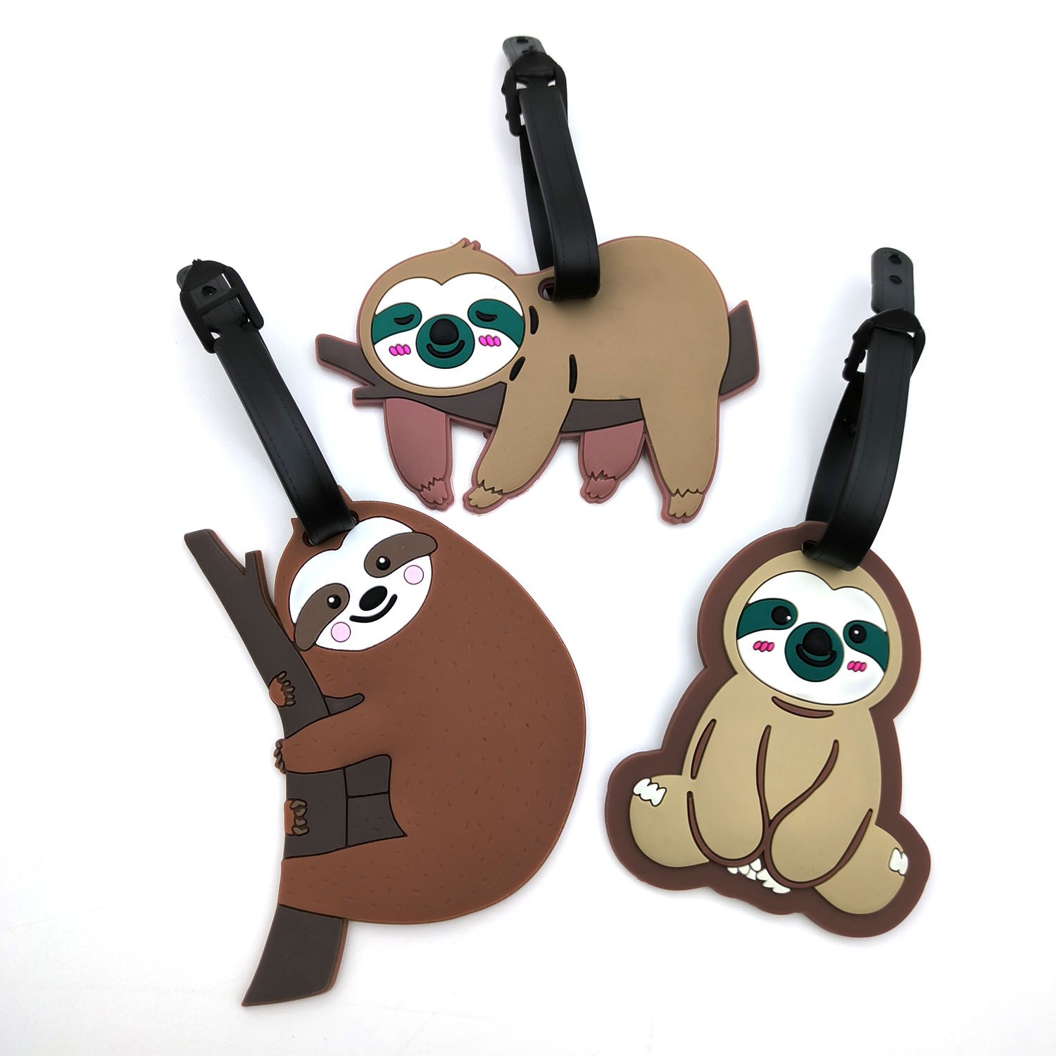 Tech Accessories For Travel - 1 pc/3 pcs ใหม่ล่าสุดอุปกรณ์เสริมกระเป๋าเดินทาง Creative Sloth