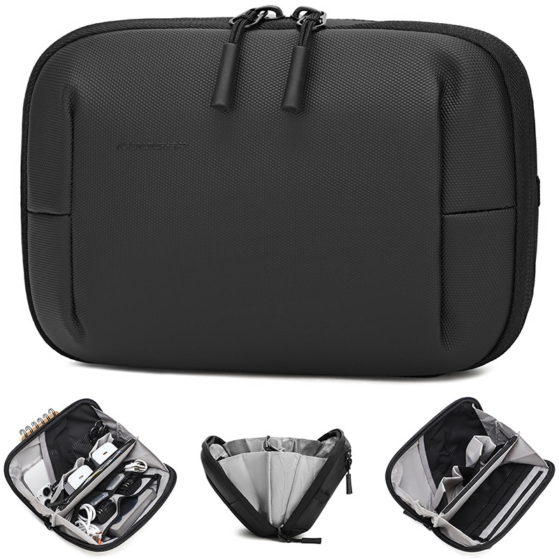 Tech Accessories Travel Case - กระเป๋าใส่อุปกรณ์อิเล็กทรอนิกส์ กระเป๋าจัดระเบียบสายเคเบิลสำหรับเดินทาง กระเป๋าเก็บอุปกรณ์ดิจิทัลแบบพกพา กระเป๋าจัดระเบียบอุปกรณ์เทคโนโลยีสำหรับที่ชาร์จและหูฟัง