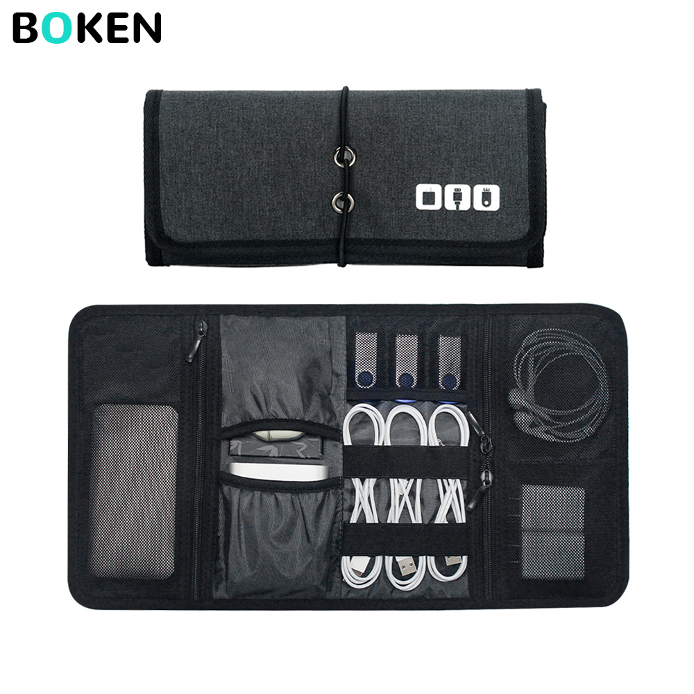 Tech Accessories Travel Case - กระเป๋าจัดเก็บอุปกรณ์อิเล็กทรอนิกส์สำหรับเดินทาง ใส่สายชาร์จ พาวเวอร์แบงค์ หูฟัง สาย USB