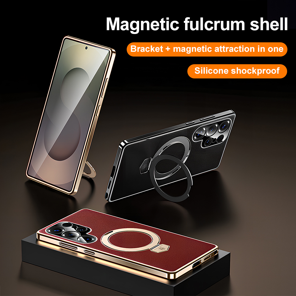 Phone Stand Aluminum - เคสโทรศัพท์แบบแม่เหล็ก Magsafe สำหรับ Samsung S25 Ultra