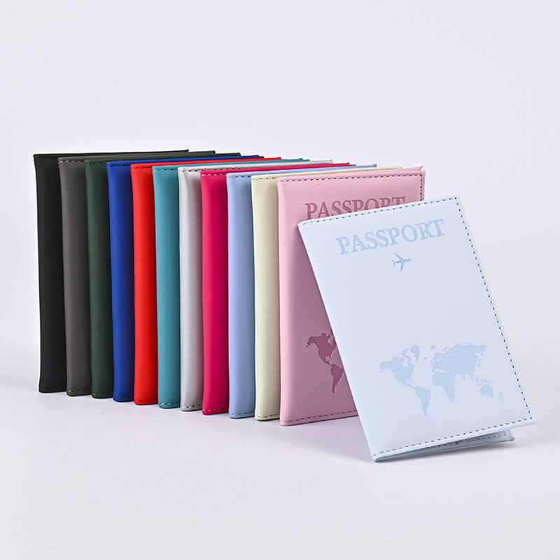 Tech Accessories For Travel - คนรักแผนที่โลกปกหนังสือเดินทาง Hot Stamping Simple เครื่องบินผู้หญิงกระเป๋าเดินทางผู้ชายหนังสือเดินทางแฟชั่นงานแต่งงานของขวัญ