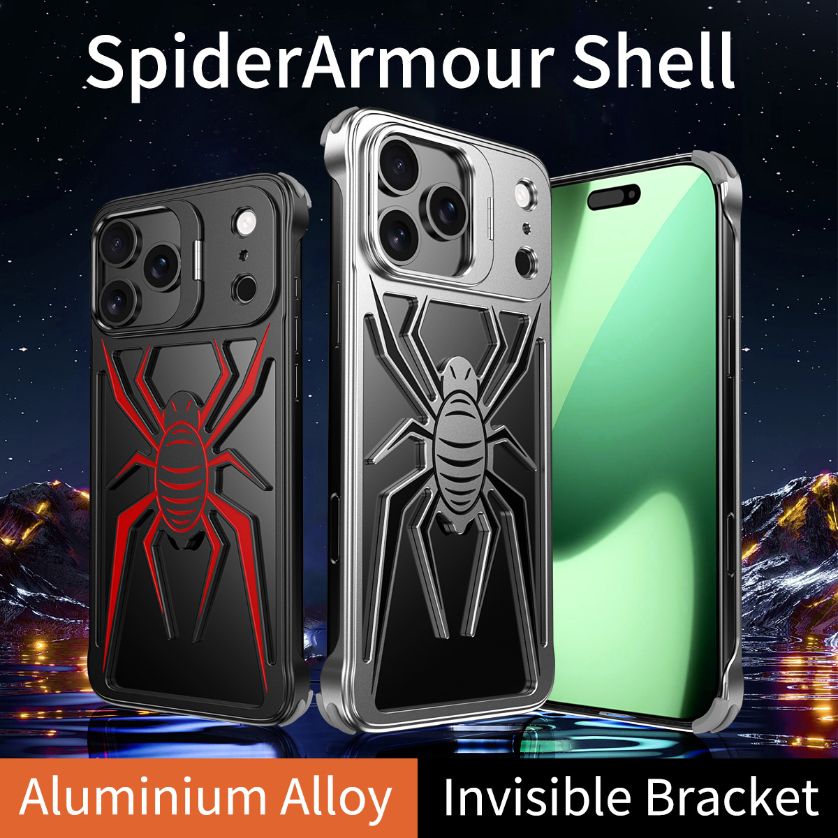 เคสโทรศัพท์โลหะหรูหราแบบ Spide - Phone Stand Aluminum บทวิจารณ์และราคา