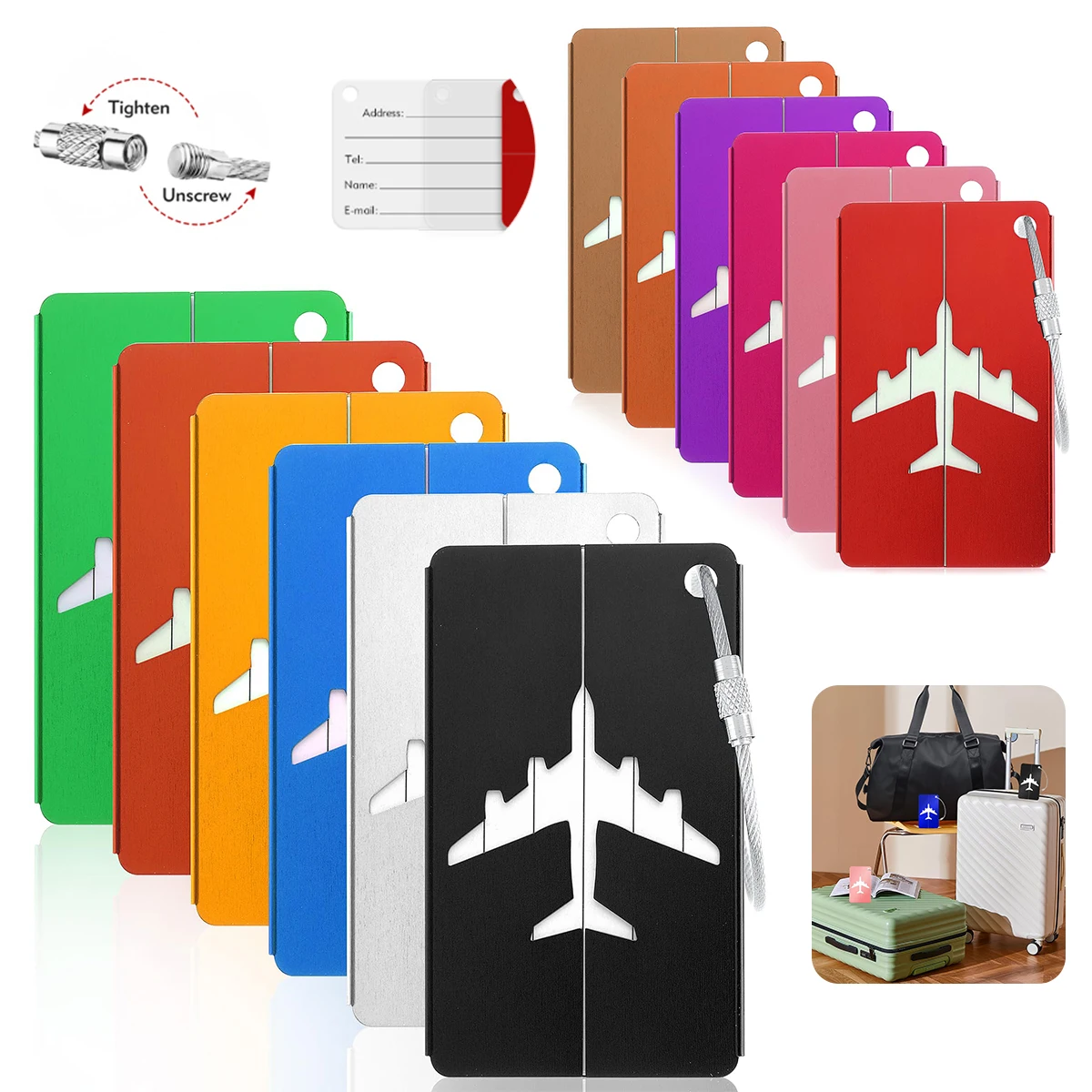 อลูมิเนียมอัลลอยด์แท็กกระเป๋าเ - Tech Accessories For Travel บทวิจารณ์และราคา