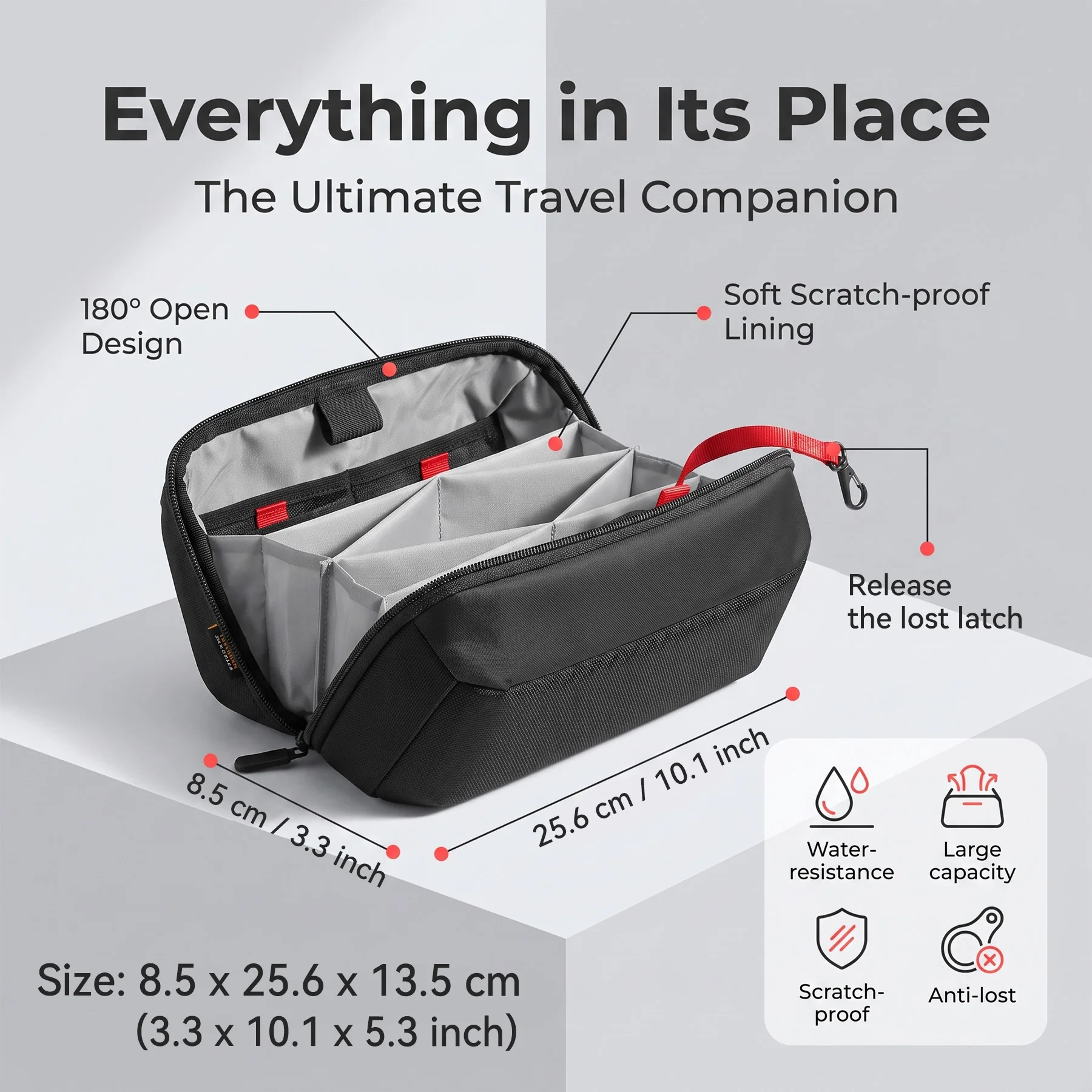 กระเป๋าจัดระเบียบอุปกรณ์เทคโนโ - Tech Accessories Travel Case บทวิจารณ์และราคา