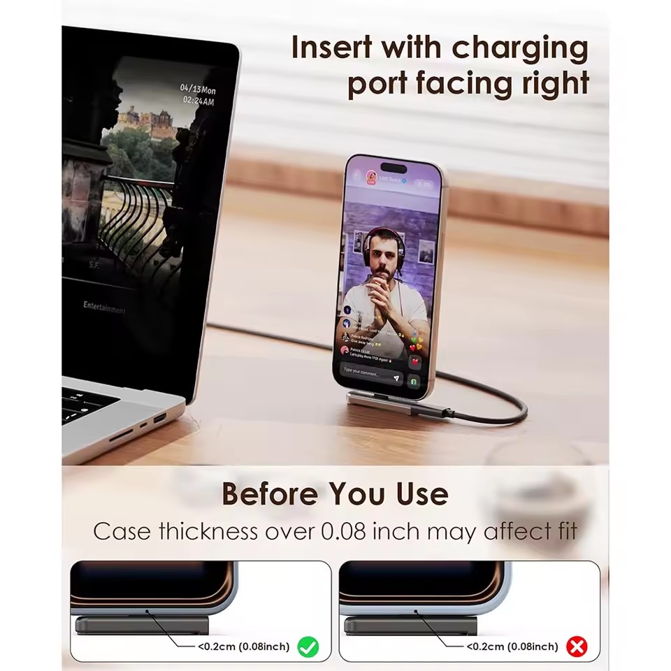 2/1PCS แบบพกพา USB C ถึง 3.5 ม - Phone Stand Aluminum บทวิจารณ์และราคา