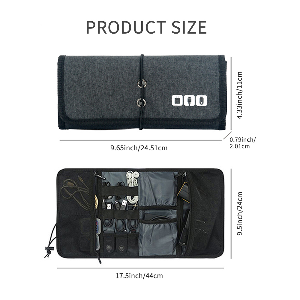 กระเป๋าเก็บสายเคเบิลสำหรับเดิน - Tech Accessories Travel Case บทวิจารณ์และราคา