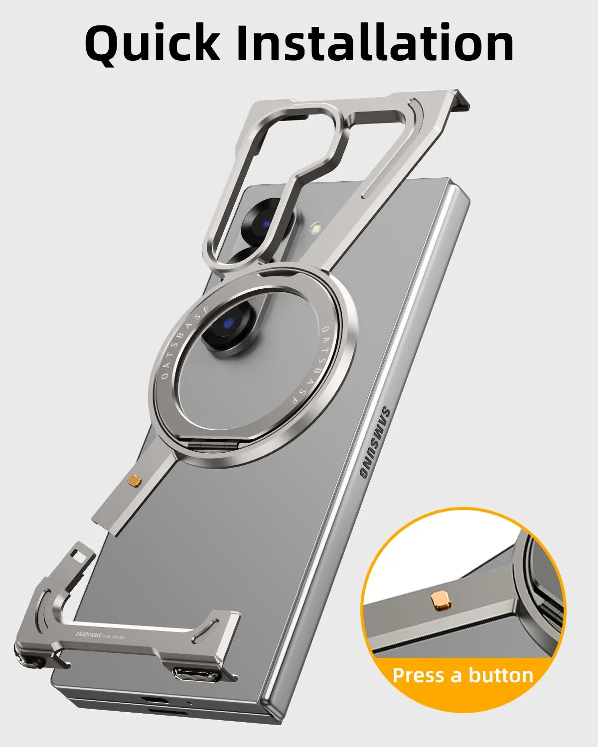 เคสกันกระแทกโลหะพร้อมขาตั้ง 36 - Phone Stand Aluminum บทวิจารณ์และราคา
